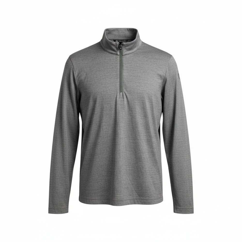 TravisMathew Mens‎ Quarter Zip Pullover Size M Heathered Grey Golf Activewear